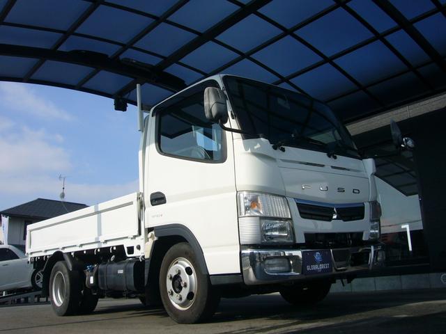 キャンター 全低床 2t オートマ 自動被害軽減ブレーキ 車線逸脱警報・横滑り防止装置 坂道発進補助装置 ETC キーレス インフォメーションモニター アームレスト オーバーヘッドシェルフ 荷台鉄板張り 荷台新塗装済(60枚目)