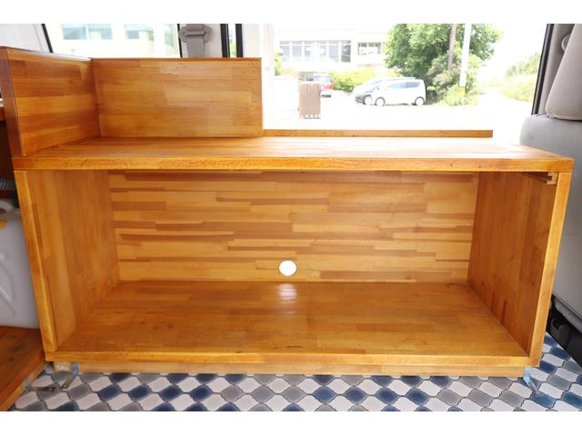 エブリイ 移動販売車 キッチンカー AT 2WD 再塗装済み シンク サイド・リヤ販売窓口 カウンターテーブル ホイールキャップ ポリタンク メニューボード 床板 4ナンバー 軽自動車 PS AC(9枚目)