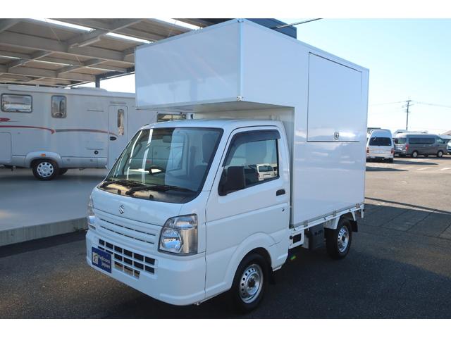 キャリイトラック 移動販売車　キッチンカー　２名乗車　２槽シンク　コールドテーブル　外部電源　ＥＴＣ　ＡＣ１００Ｖコンセント　換気扇　給排水ポリタンク　跳ね上げカウンター　４ナンバー（17枚目）