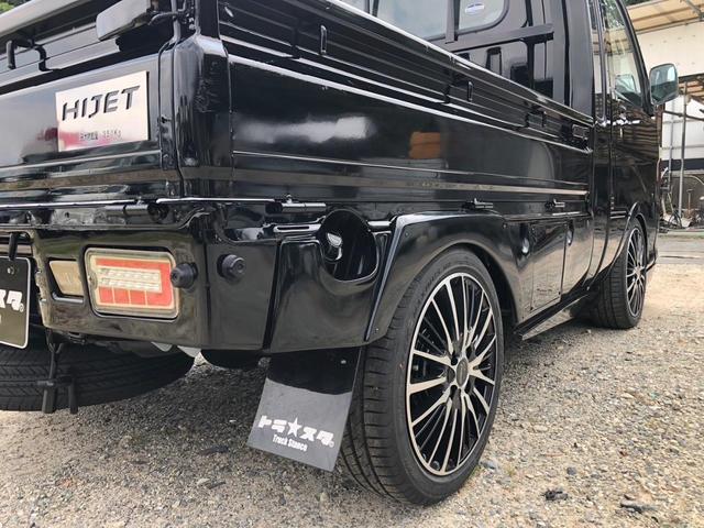 ハイゼットトラック エアコン・パワステ　スペシャル　４ＷＤ　エアコン　パワステ　パワーウインド　トラスタフルエアロ（フロントスポイラー、サイドパネル、サイドステップ、アイライン）　トラスタローフォルム前後フェンダー　トラスタ泥避け（54枚目）