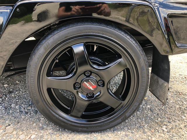 ハイゼットトラック ジャンボ　２ＷＤ　エアコン　パワステ　トラスタフルエアロ（フロントスポイラー、サイドパネル、アイライン）　トラスタローフォルム前後フェンダー　トラスタメッキフロントグリル　ステンレス泥避け　全塗装済み（40枚目）