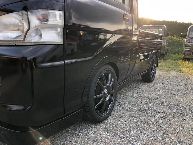 ハイゼットトラック ジャンボ　２ＷＤ　エアコン　パワステ　パワーウインド　トラスタフルエアロ（フロントスポイラー、サイドパネル、サイドステップ、アイライン）　トラスタローフォルム前後フェンダー　トラスタ泥避け　全塗装済み（23枚目）
