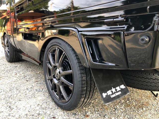 ハイゼットトラック ジャンボ　２ＷＤ　エアコン　パワステ　パワーウインド　トラスタフルエアロ（フロントスポイラー、サイドパネル、サイドステップ、アイライン）　トラスタローフォルム前後フェンダー　トラスタ泥避け　全塗装済み（30枚目）