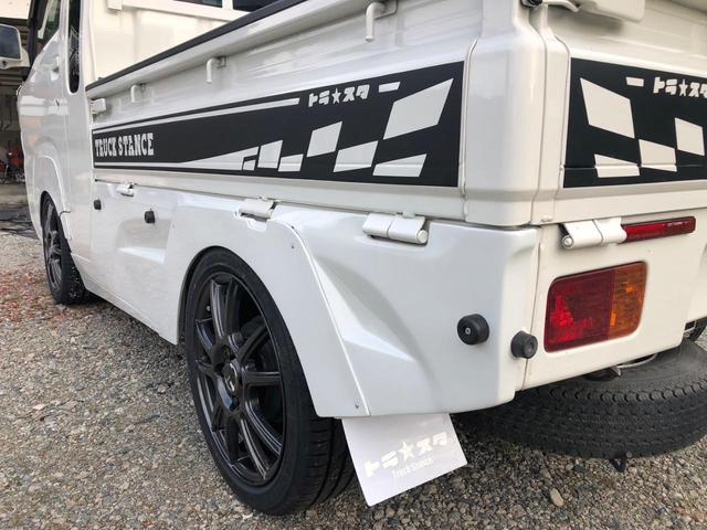 ハイゼットトラック ジャンボ　４ＷＤ　デフロック付　エアコン　パワステ　パワーウインド　トラスタフルエアロ（フロントスポイラー、サイドパネル、サイドステップ、アイライン）　トラスタ泥避け　１５インチ社外アルミ（新品）タイヤ４本新品（27枚目）