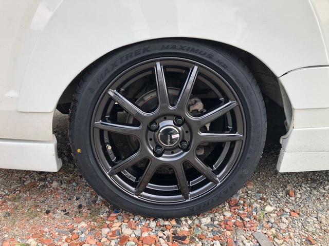 ハイゼットトラック ジャンボ　４ＷＤ　デフロック付　エアコン　パワステ　パワーウインド　トラスタフルエアロ（フロントスポイラー、サイドパネル、サイドステップ、アイライン）　トラスタ泥避け　１５インチ社外アルミ（新品）タイヤ４本新品（35枚目）