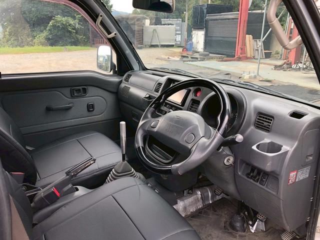 ハイゼットトラック ジャンボ　ＭＴ　エアコン　パワステ　パワーウィンドウ　レザーシートカバー新品（3枚目）