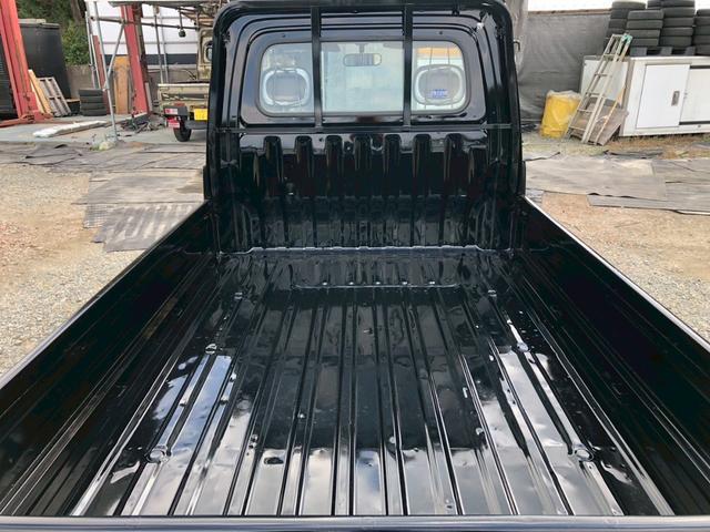 ハイゼットトラック 4WD デフロック付き 5速MT エアコン パワステ レザーシート新品 ボディー・フレーム全塗装済み(10枚目)