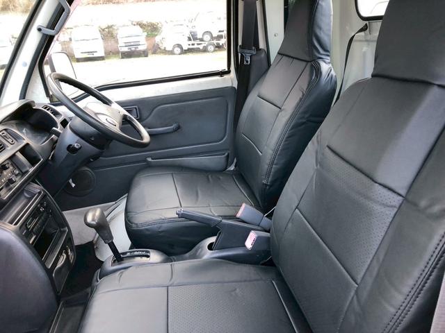 ハイゼットトラック ジャンボ 4WD AT車 エアコン パワステ パワーウインドウ オートマ レザーシートカバー新品 ボディー・フレーム全塗装済み(9枚目)