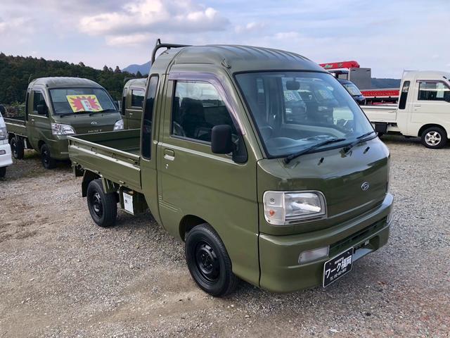 ハイゼットトラック ジャンボ 4WD AT車 エアコン パワステ パワーウインドウ オートマ レザーシートカバー新品 ボディー・フレーム全塗装済み(13枚目)