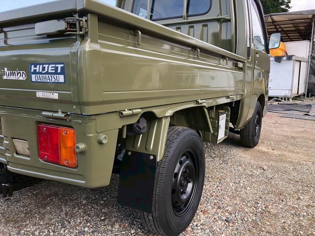 ハイゼットトラック ジャンボ 4WD AT車 エアコン パワステ パワーウインドウ オートマ レザーシートカバー新品 ボディー・フレーム全塗装済み(34枚目)