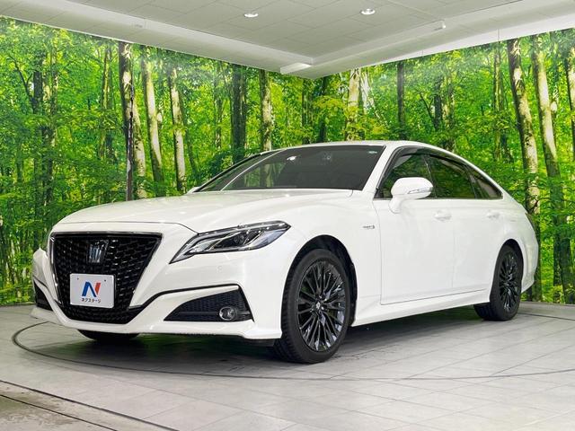 クラウンハイブリッド S スポーツスタイル 純正ナビ バックカメラ 衝突被害軽減システム レーダークルーズ 禁煙車 レザーシート 前席シートエアコン コーナーセンサー スマートキー LEDヘッド ビルトインETC 車線逸脱警報 オートライト(24枚目)