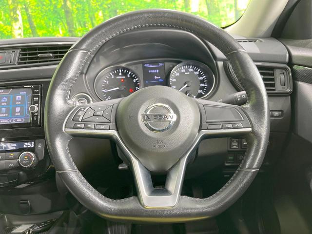 エクストレイル 20X 純正SDナビ 衝突被害軽減システム バックカメラ 電動リアゲート ハーフレザーシート コーナーセンサー スマートキー オートエアコン 純正18インチアルミ Bluetooth CD(11枚目)