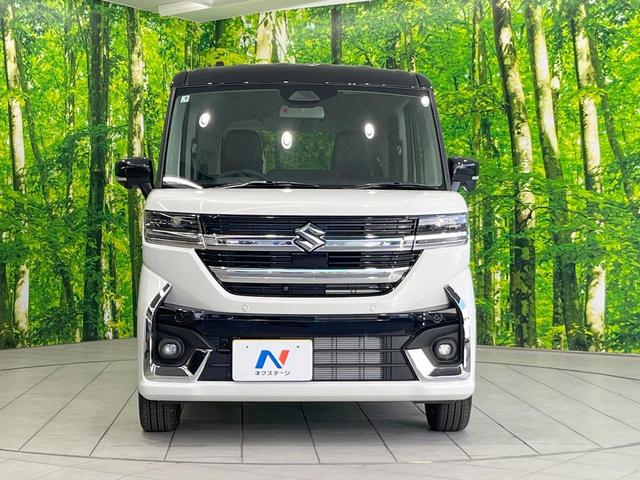 スペーシアカスタム ハイブリッドＸＳ　届出済未使用車　両側電動ドア　全周囲カメラ　衝突被害軽減システム　レーダークルーズ　ハーフレザーシート　スマートキー　ＬＥＤヘッド　車線逸脱警報　オートライト　オートエアコン　純正１５インチアルミ（14枚目）