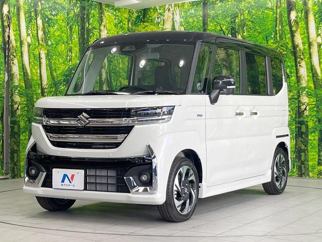 スペーシアカスタム ハイブリッドＸＳ　届出済未使用車　両側電動ドア　全周囲カメラ　衝突被害軽減システム　レーダークルーズ　ハーフレザーシート　スマートキー　ＬＥＤヘッド　車線逸脱警報　オートライト　オートエアコン　純正１５インチアルミ（24枚目）