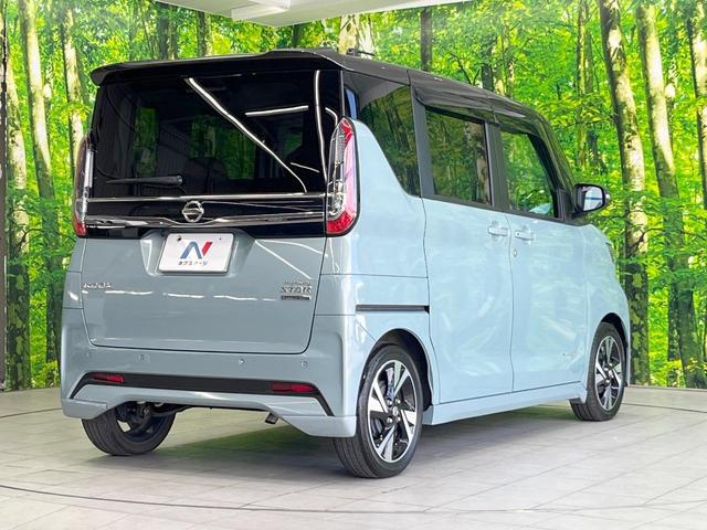 ルークス ハイウェイスター Gターボプロパイロットエディション 両側電動ドア 純正SDナビ 全周囲カメラ 衝突被害軽減システム レーダークルーズ 禁煙車 ハーフレザーシート ドラレコ コーナーセンサー スマートキー LEDヘッド ビルトインETC 車線逸脱警報(17枚目)