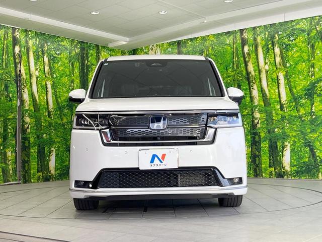 ステップワゴン e:HEVスパーダ プレミアムライン 両側電動ドア 純正SDナビ 全周囲カメラ 衝突被害軽減システム レーダークルーズ 禁煙車 ハーフレザーシート ドラレコ コーナーセンサー スマートキー LEDヘッド ビルトインETC 車線逸脱警報(14枚目)