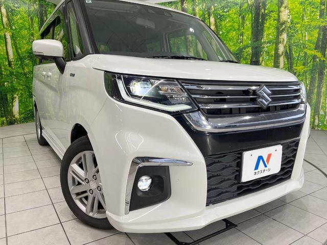 ソリオ ハイブリッドＭＺ　純正ナビ　衝突被害軽減システム　レーダークルーズ　両側電動ドア　全周囲カメラ　スマートキー　ＬＥＤヘッド　ビルトインＥＴＣ　コーナーセンサー　純正１５インチアルミ　車線逸脱警報　オートライト（13枚目）