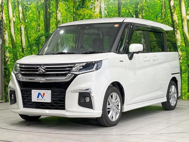 ソリオ ハイブリッドＭＺ　純正ナビ　衝突被害軽減システム　レーダークルーズ　両側電動ドア　全周囲カメラ　スマートキー　ＬＥＤヘッド　ビルトインＥＴＣ　コーナーセンサー　純正１５インチアルミ　車線逸脱警報　オートライト（27枚目）