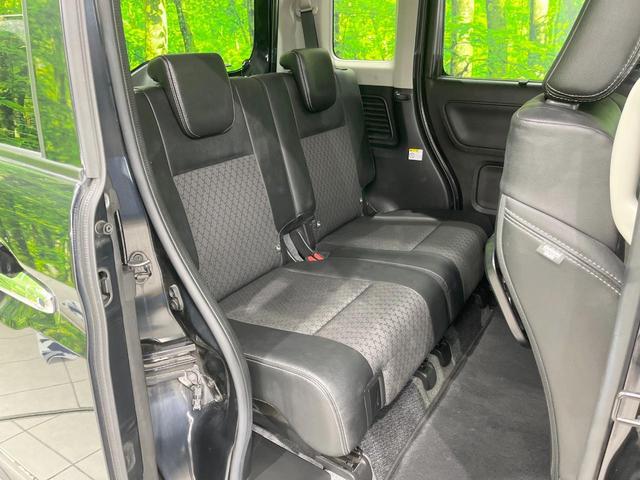 スペーシアカスタム ハイブリッドＸＳ　ナビ　衝突被害軽減システム　レーダークルーズ　両側電動ドア　ハーフレザーシート　スマートキー　ＬＥＤヘッド　コーナーセンサー　純正１５インチアルミ　車線逸脱警報　オートライト　オートエアコン　ＣＤ（9枚目）