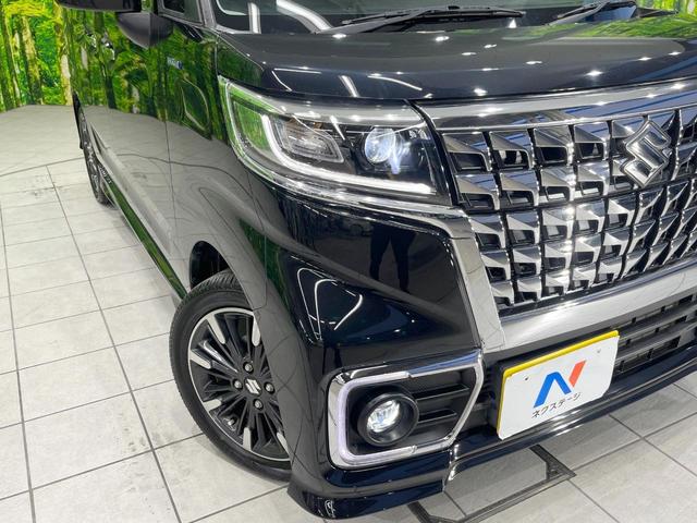 スペーシアカスタム ハイブリッドＸＳ　ナビ　衝突被害軽減システム　レーダークルーズ　両側電動ドア　ハーフレザーシート　スマートキー　ＬＥＤヘッド　コーナーセンサー　純正１５インチアルミ　車線逸脱警報　オートライト　オートエアコン　ＣＤ（12枚目）