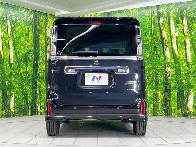 スペーシアカスタム ハイブリッドＸＳ　ナビ　衝突被害軽減システム　レーダークルーズ　両側電動ドア　ハーフレザーシート　スマートキー　ＬＥＤヘッド　コーナーセンサー　純正１５インチアルミ　車線逸脱警報　オートライト　オートエアコン　ＣＤ（15枚目）