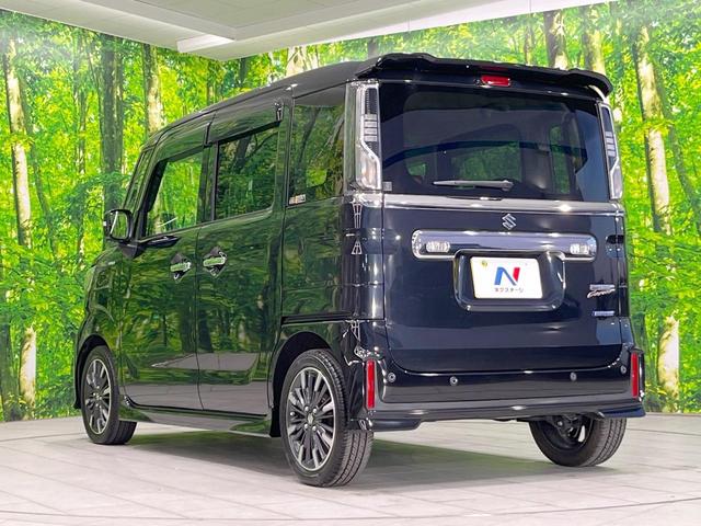 スペーシアカスタム ハイブリッドＸＳ　ナビ　衝突被害軽減システム　レーダークルーズ　両側電動ドア　ハーフレザーシート　スマートキー　ＬＥＤヘッド　コーナーセンサー　純正１５インチアルミ　車線逸脱警報　オートライト　オートエアコン　ＣＤ（29枚目）