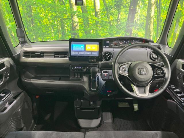 Ｎ－ＢＯＸカスタム Ｌ　スタイル＋ブラック　ナビ　衝突被害軽減システム　レーダークルーズ　両側電動ドア　バックカメラ　ドラレコ　スマートキー　ＬＥＤヘッド　コーナーセンサー　ビルトインＥＴＣ　純正１４インチアルミ　車線逸脱警報　オートライト（2枚目）