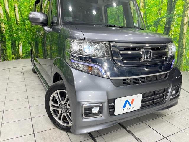 Ｎ－ＢＯＸカスタム Ｇ　ＳＳパッケージ　純正ナビ　衝突被害軽減システム　両側電動ドア　バックカメラ　スマートキー　ＨＩＤヘッド　ビルトインＥＴＣ　純正１４インチアルミ　オートライト　オートエアコン　Ｂｌｕｅｔｏｏｔｈ　ＣＤ　ＤＶＤ再生（12枚目）