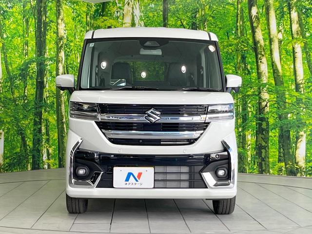 スペーシアカスタム ハイブリッドＸＳ　両側電動ドア　全周囲カメラ　衝突被害軽減システム　レーダークルーズ　禁煙車　ハーフレザーシート　コーナーセンサー　スマートキー　ＬＥＤヘッド　純正１５インチアルミ　オートライト　オートエアコン（14枚目）