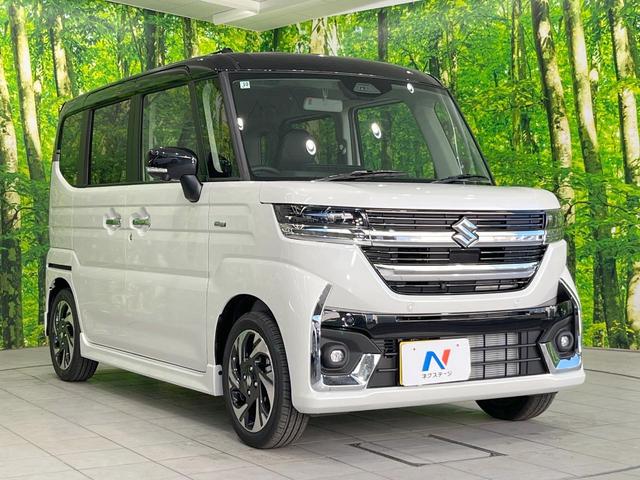 スペーシアカスタム ハイブリッドXS 届出済未使用車 純正ナビ 衝突被害軽減システム レーダークルーズ 両側電動ドア 全周囲カメラ スマートキー LEDヘッド ハーフレザーシート コーナーセンサー 純正14インチアルミ オートライト(16枚目)