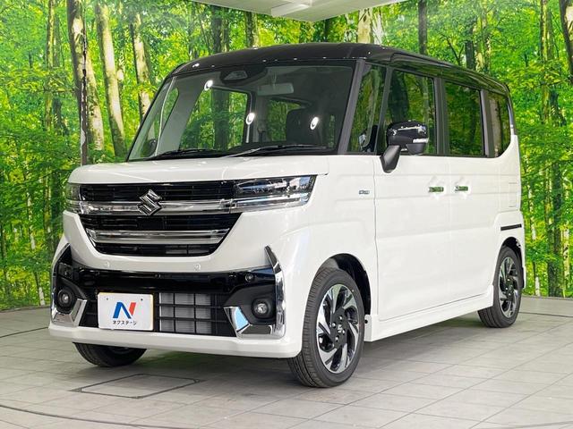 スペーシアカスタム ハイブリッドXS 届出済未使用車 純正ナビ 衝突被害軽減システム レーダークルーズ 両側電動ドア 全周囲カメラ スマートキー LEDヘッド ハーフレザーシート コーナーセンサー 純正14インチアルミ オートライト(27枚目)