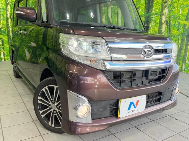 タント カスタムRS トップエディションSA 純正SDナビ 衝突被害軽減システム 両側電動ドア バックカメラ スマートキー LEDヘッド ETC ハーフレザーシート 純正15インチアルミ オートライト オートエアコン Bluetooth(12枚目)