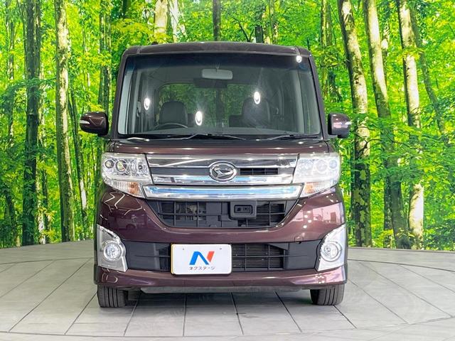 タント カスタムRS トップエディションSA 純正SDナビ 衝突被害軽減システム 両側電動ドア バックカメラ スマートキー LEDヘッド ETC ハーフレザーシート 純正15インチアルミ オートライト オートエアコン Bluetooth(14枚目)