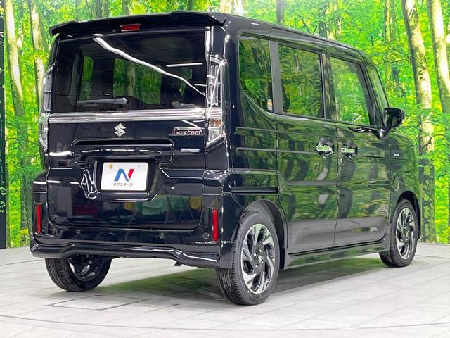 スペーシアカスタム ハイブリッドＸＳ　両側電動ドア　衝突被害軽減システム　レーダークルーズ　禁煙車　ハーフレザーシート　コーナーセンサー　スマートキー　ＬＥＤヘッド　純正１５インチアルミ　オートハイビーム　車線逸脱警報　オートライト（17枚目）