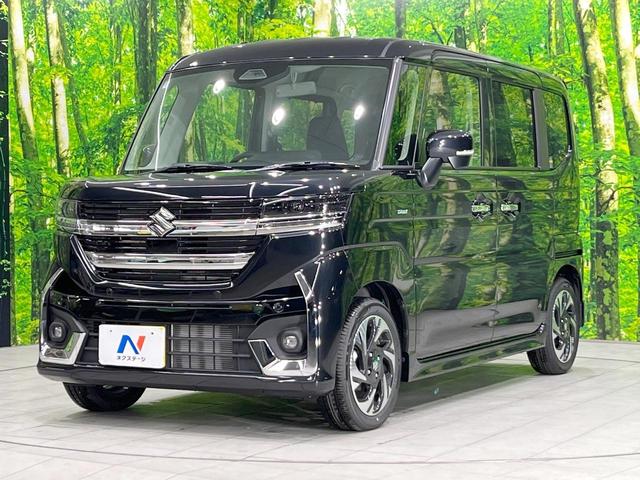 スペーシアカスタム ハイブリッドＸＳ　両側電動ドア　衝突被害軽減システム　レーダークルーズ　禁煙車　ハーフレザーシート　コーナーセンサー　スマートキー　ＬＥＤヘッド　純正１５インチアルミ　オートハイビーム　車線逸脱警報　オートライト（27枚目）