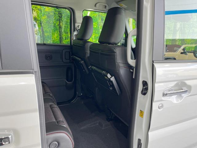 スペーシアカスタム ハイブリッドＸＳ　届出済未使用車　両側電動ドア　全周囲カメラ　衝突被害軽減システム　レーダークルーズ　ハーフレザーシート　コーナーセンサー　スマートキー　ＬＥＤヘッド　純正１５インチアルミ　オートハイビーム（56枚目）