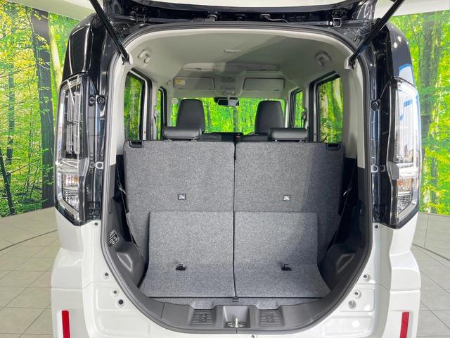 スペーシアカスタム ハイブリッドＸＳ　届出済未使用車　両側電動ドア　全周囲カメラ　衝突被害軽減システム　レーダークルーズ　ハーフレザーシート　コーナーセンサー　スマートキー　ＬＥＤヘッド　純正１５インチアルミ　オートハイビーム（62枚目）