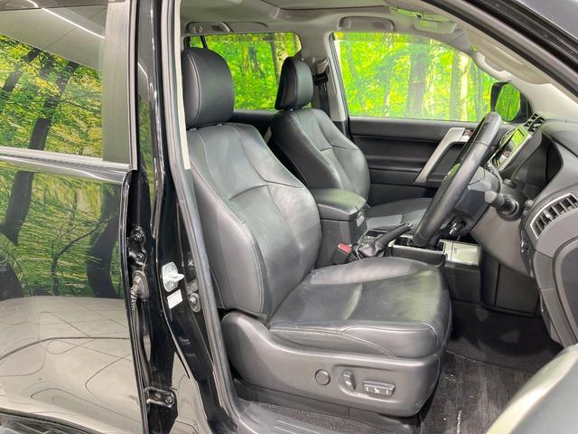 ランドクルーザープラド TX Lパッケージ 4WD サンルーフ 純正SDナビ バックカメラ 衝突被害軽減システム 禁煙車 黒革シート 前席シートエアコン ドラレコ コーナーセンサー スマートキー LEDヘッド ビルトインETC(8枚目)