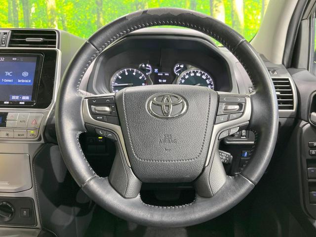 ランドクルーザープラド TX Lパッケージ 4WD サンルーフ 純正SDナビ バックカメラ 衝突被害軽減システム 禁煙車 黒革シート 前席シートエアコン ドラレコ コーナーセンサー スマートキー LEDヘッド ビルトインETC(11枚目)