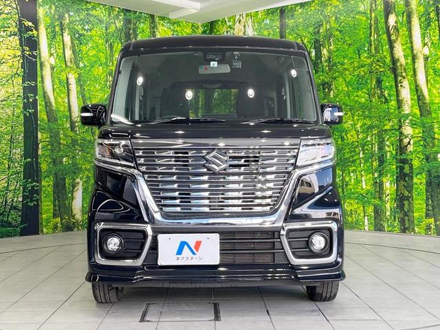 スペーシアカスタム ハイブリッドＧＳ　電動スライドドア　ＳＤナビ　バックカメラ　衝突被害軽減システム　禁煙車　シートヒーター　ドラレコ　コーナーセンサー　スマートキー　ＬＥＤヘッド　ビルトインＥＴＣ　純正１４インチアルミ　車線逸脱警報（14枚目）