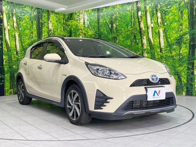 アクア クロスオーバー　グラム　純正ＳＤナビ　バックカメラ　衝突被害軽減システム　禁煙車　ハーフレザーシート　ドラレコ　コーナーセンサー　スマートキー　ビルトインＥＴＣ　純正１６インチアルミ　オートライト　オートエアコン（16枚目）