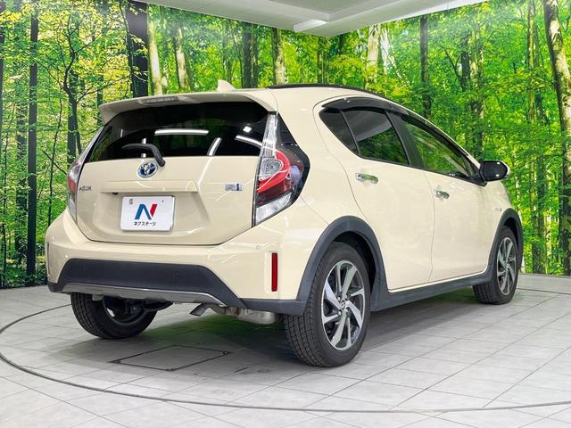 アクア クロスオーバー　グラム　純正ＳＤナビ　バックカメラ　衝突被害軽減システム　禁煙車　ハーフレザーシート　ドラレコ　コーナーセンサー　スマートキー　ビルトインＥＴＣ　純正１６インチアルミ　オートライト　オートエアコン（17枚目）