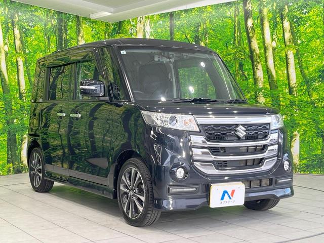 スペーシアカスタムＺ ターボ　両側電動ドア　ＳＤナビ　バックカメラ　衝突被害軽減システム　禁煙車　シートヒーター　スマートキー　ＨＩＤヘッド　クルコン　純正１５インチアルミ　車線逸脱警報　オートライト　オートエアコン（16枚目）