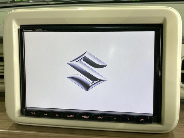 アルトラパン Ｘ　純正ＳＤナビ　全周囲カメラ　衝突被害軽減システム　禁煙車　シートヒーター　コーナーセンサー　スマートキー　ＨＩＤヘッド　純正１４インチアルミ　車線逸脱警報　オートライト　オートエアコン（3枚目）