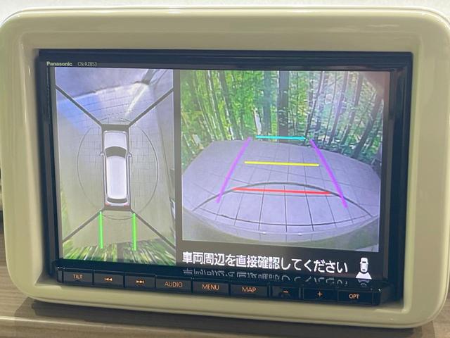 アルトラパン Ｘ　純正ＳＤナビ　全周囲カメラ　衝突被害軽減システム　禁煙車　シートヒーター　コーナーセンサー　スマートキー　ＨＩＤヘッド　純正１４インチアルミ　車線逸脱警報　オートライト　オートエアコン（4枚目）