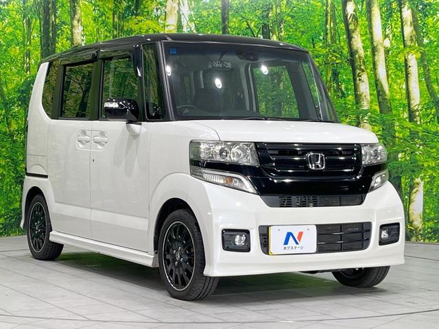 Ｎ－ＢＯＸカスタム Ｇ・ターボＬパッケージ　両側電動ドア　純正ＳＤナビ　後席モニター　バックカメラ　衝突被害軽減システム　禁煙車　ハーフレザーシート　コーナーセンサー　スマートキー　ＨＩＤヘッド　ビルトインＥＴＣ　クルコン（16枚目）