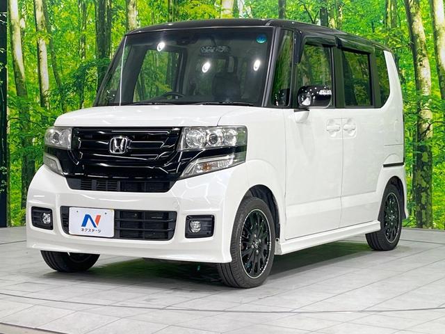 Ｎ－ＢＯＸカスタム Ｇ・ターボＬパッケージ　両側電動ドア　純正ＳＤナビ　後席モニター　バックカメラ　衝突被害軽減システム　禁煙車　ハーフレザーシート　コーナーセンサー　スマートキー　ＨＩＤヘッド　ビルトインＥＴＣ　クルコン（21枚目）