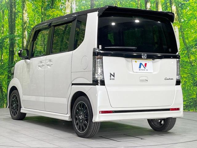Ｎ－ＢＯＸカスタム Ｇ・ターボＬパッケージ　両側電動ドア　純正ＳＤナビ　後席モニター　バックカメラ　衝突被害軽減システム　禁煙車　ハーフレザーシート　コーナーセンサー　スマートキー　ＨＩＤヘッド　ビルトインＥＴＣ　クルコン（23枚目）
