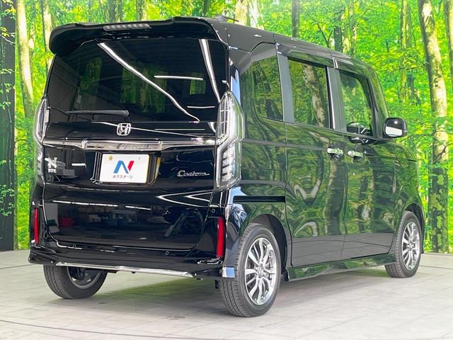 Ｎ－ＢＯＸカスタム Ｌ　ＳＤナビ　衝突被害軽減システム　レーダークルーズ　電動スライドドア　バックカメラ　スマートキー　ＬＥＤヘッド　ＥＴＣ　コーナーセンサー　純正１４インチアルミ　車線逸脱警報　オートライト（17枚目）