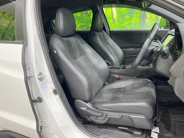 ヴェゼル ハイブリッドＲＳ・ホンダセンシング　純正ＳＤナビ　衝突被害軽減システム　レーダークルーズ　バックカメラ　ドラレコ　スマートキー　ＬＥＤヘッド　ハーフレザーシート　ビルトインＥＴＣ　純正１８インチアルミ　車線逸脱警報　オートライト（8枚目）